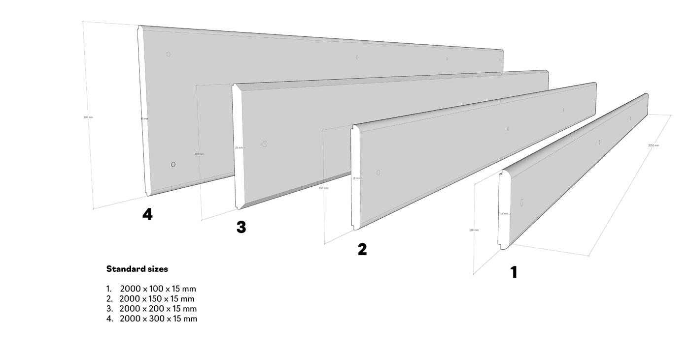 Polyethylene wall ledges | Polysto